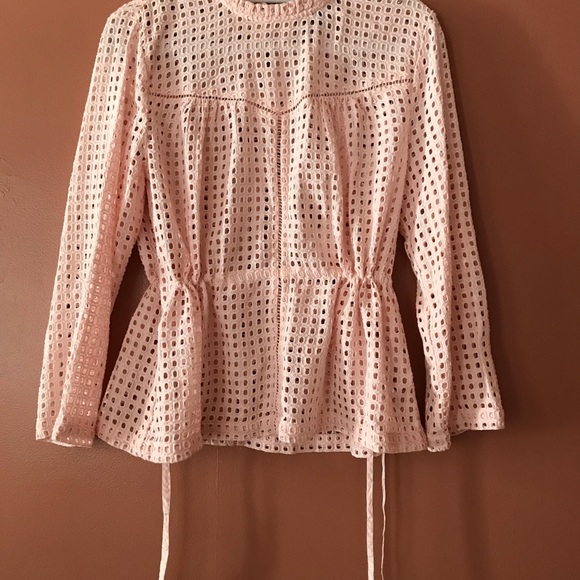 J.CREW POINT SUR EYELET PEPLUM TOP (10) - Picture 6 of 12